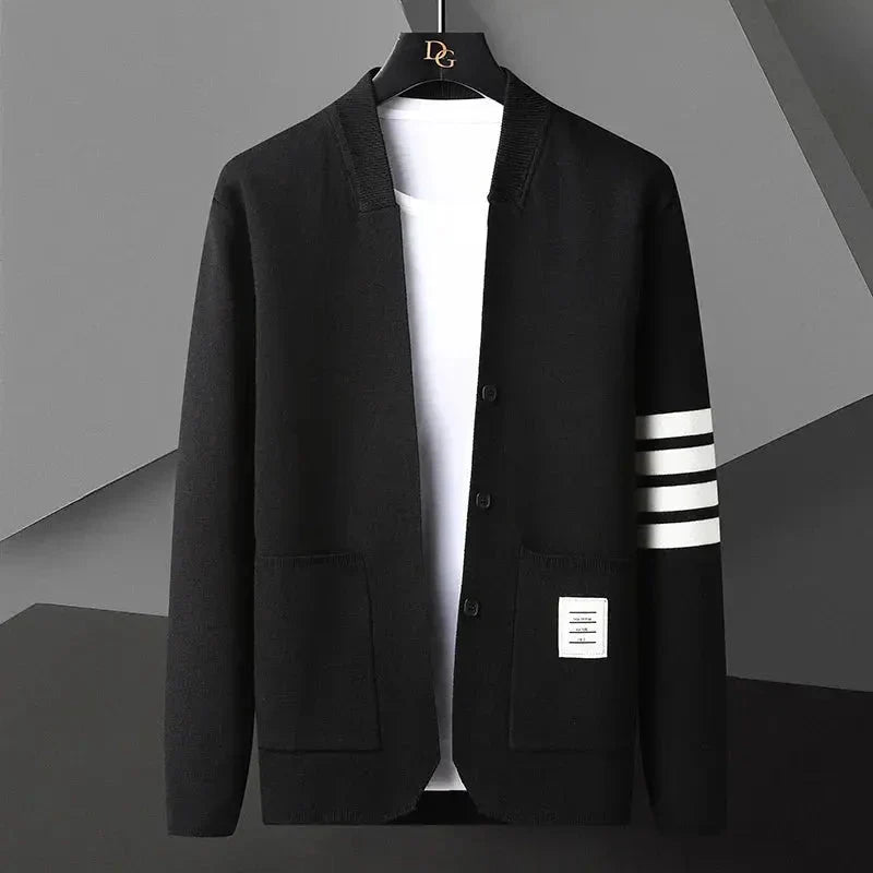 Donovan Men Comfortable Knitted Button Cardigan · Oliver Bradley