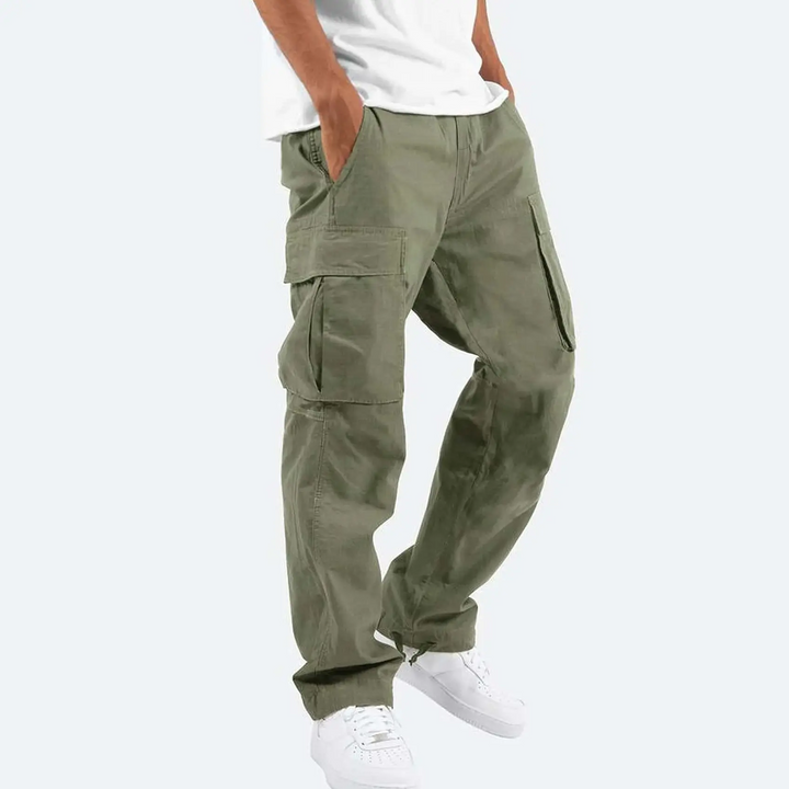 DRAWSTRING CARGO TROUSERS FOR MEN · Oliver Bradley