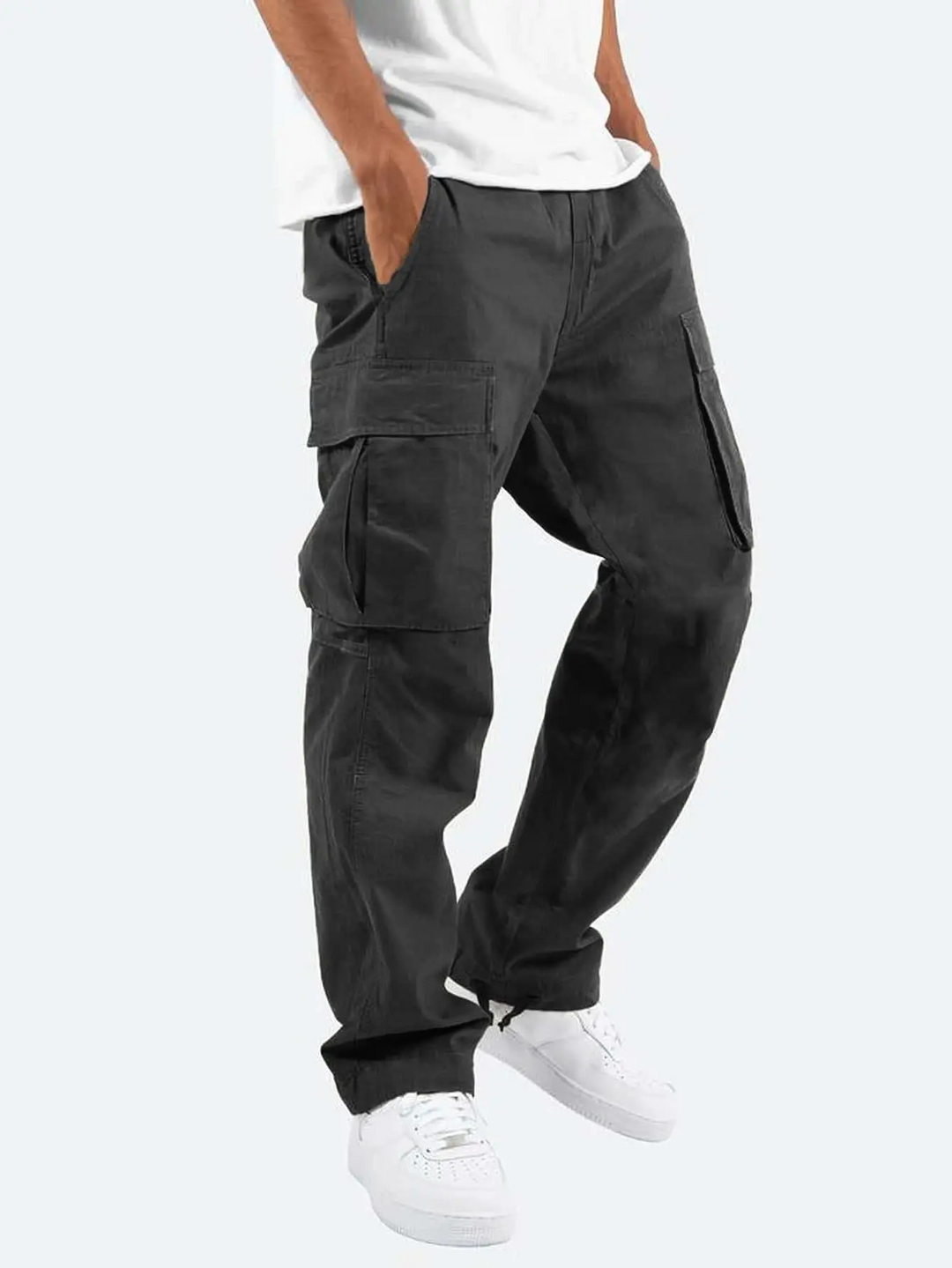 DRAWSTRING CARGO TROUSERS FOR MEN · Oliver Bradley