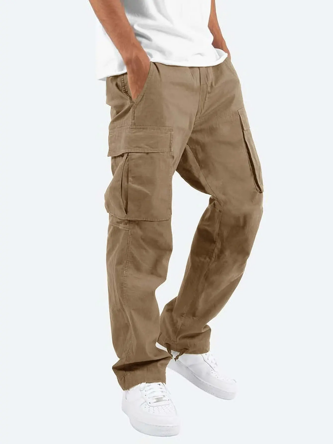 DRAWSTRING CARGO TROUSERS FOR MEN · Oliver Bradley