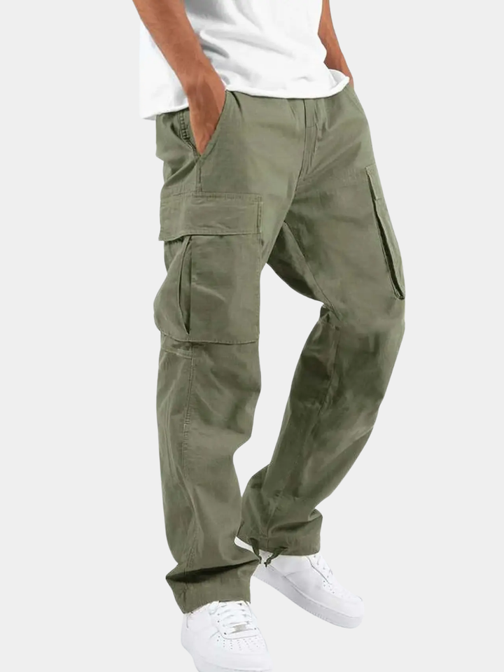 DRAWSTRING CARGO TROUSERS FOR MEN · Oliver Bradley