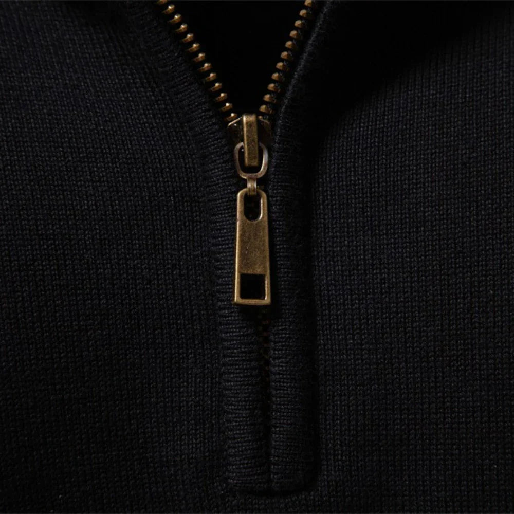Durham Heritage Stripe Men Half Zip Sweater · Oliver Bradley