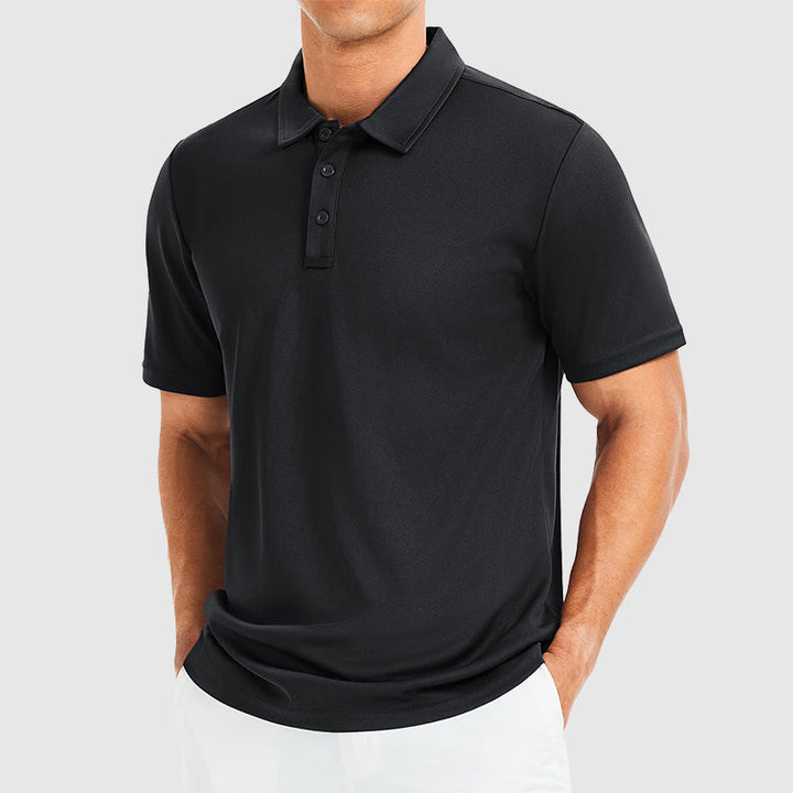 Edward Stone Polo Shirt with Three-Button Collar · Oliver Bradley