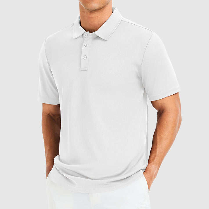 Edward Stone Polo Shirt with Three-Button Collar · Oliver Bradley