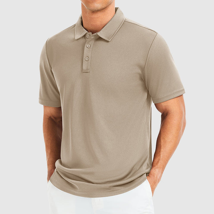 Edward Stone Polo Shirt with Three-Button Collar · Oliver Bradley