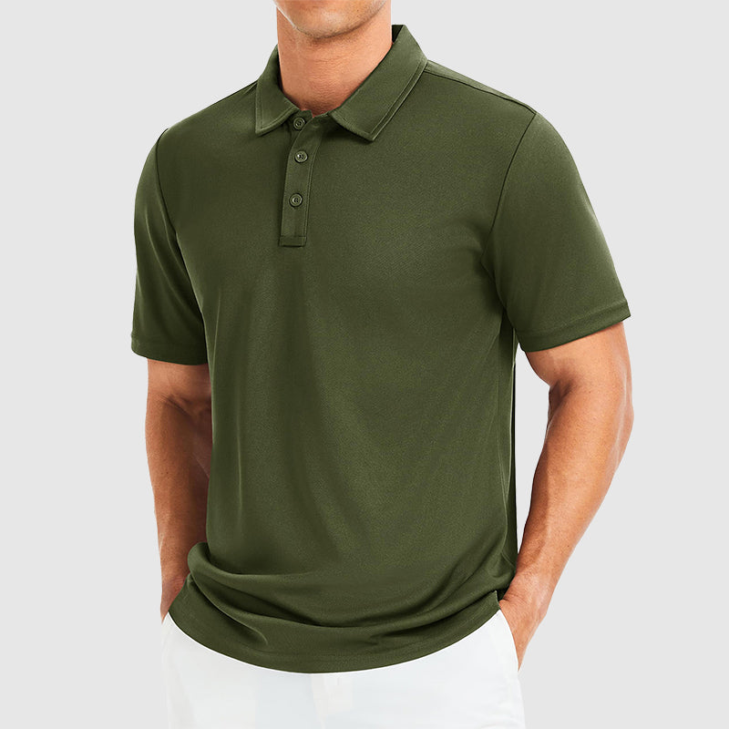 Edward Stone Polo Shirt with Three-Button Collar · Oliver Bradley