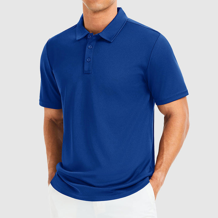 Edward Stone Polo Shirt with Three-Button Collar · Oliver Bradley