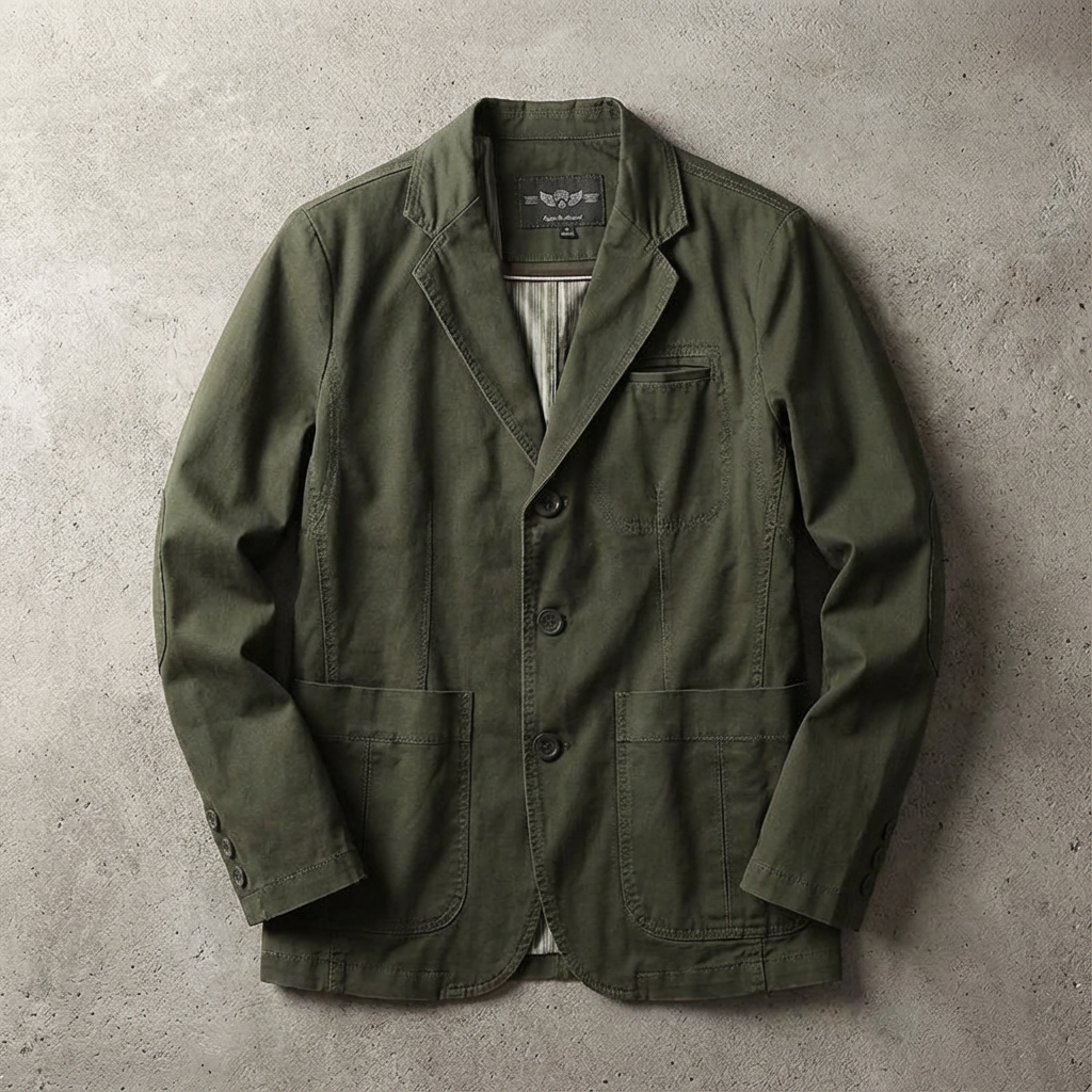 Everett Button-Front Blazer · Oliver Bradley