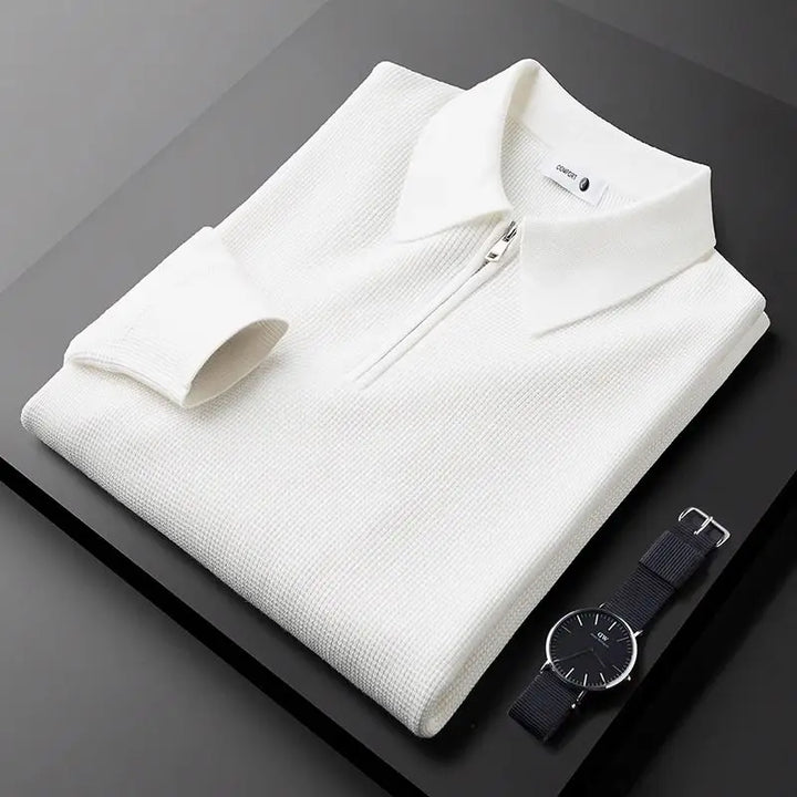 Everett Half-Zip Polo · Oliver Bradley