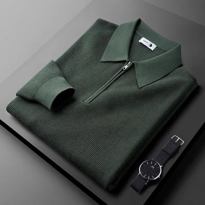 Everett Half-Zip Polo · Oliver Bradley