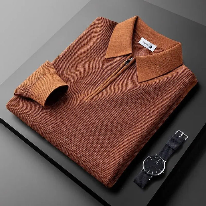 Everett Half-Zip Polo · Oliver Bradley