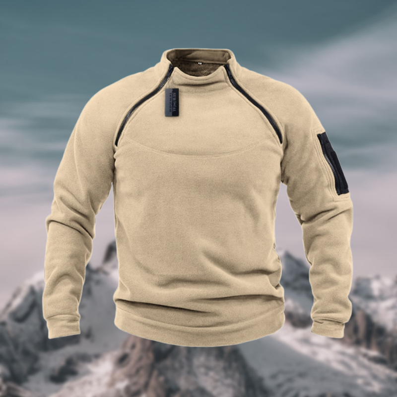 Friedrich | Herren Frühling Viertelzip Pullover mit Stehkragen · Oliver Bradley