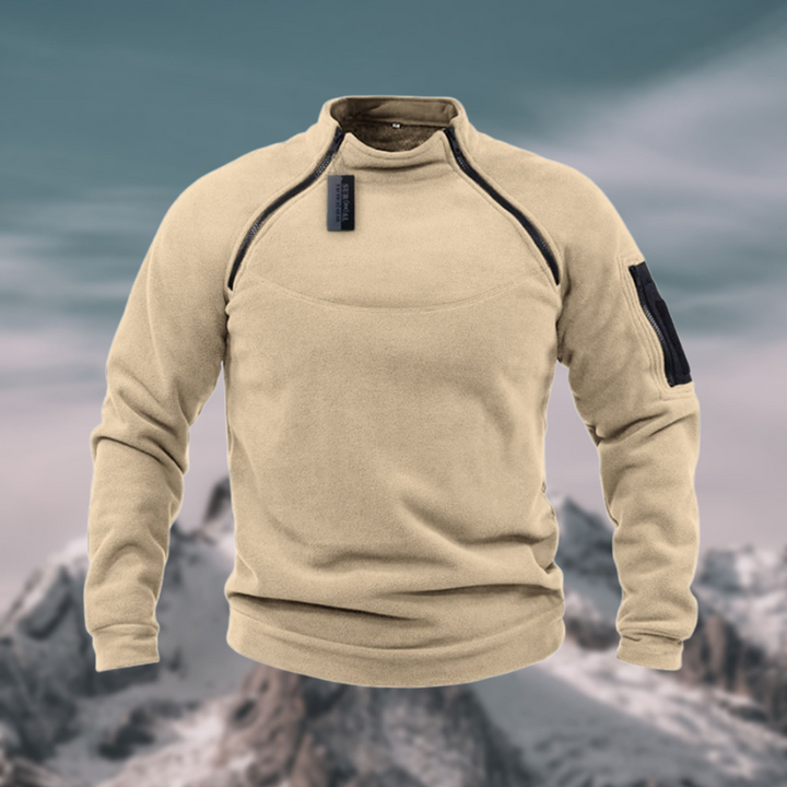 Friedrich | Herren Frühling Viertelzip Pullover mit Stehkragen · Oliver Bradley
