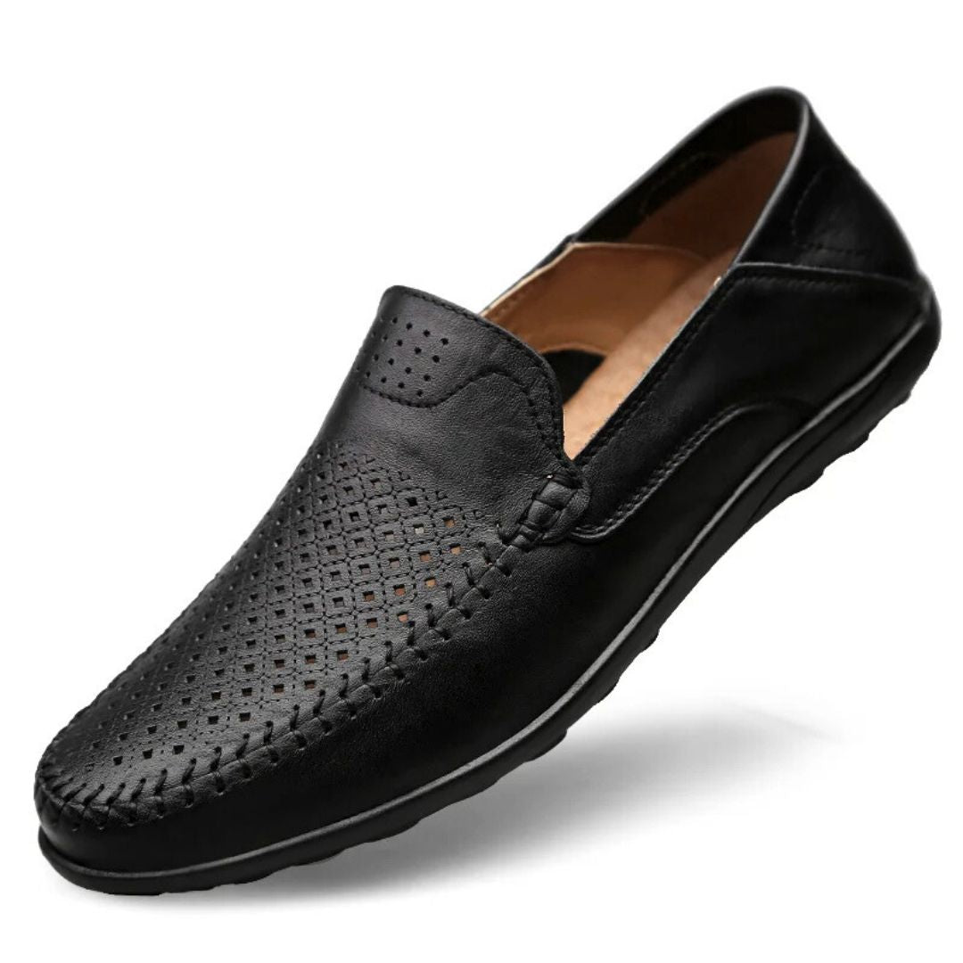 Genuine Leather "Air-Flow" Loafers · Oliver Bradley