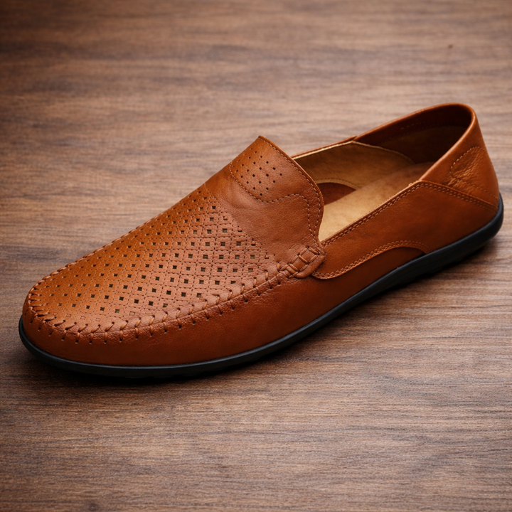 Genuine Leather "Air-Flow" Loafers · Oliver Bradley