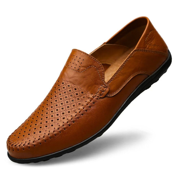 Genuine Leather "Air-Flow" Loafers · Oliver Bradley