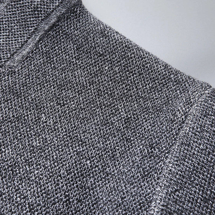 Grigio - Knitted Premium Wool Button Cardigan · Oliver Bradley