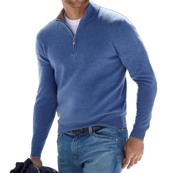 Halfzip Herrenpullover – Stilvoller Komfort mit Reißverschluss · Oliver Bradley