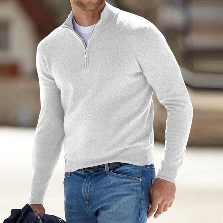 Halfzip Herrenpullover – Stilvoller Komfort mit Reißverschluss · Oliver Bradley