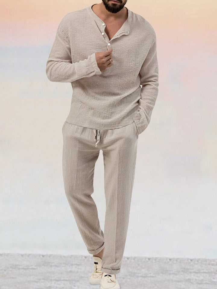 Harmen Men’s Two-Piece Light Lounge Set · Oliver Bradley