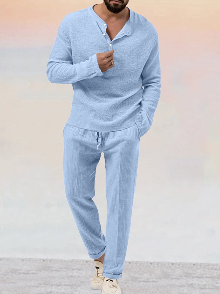 Harmen Men’s Two-Piece Light Lounge Set · Oliver Bradley