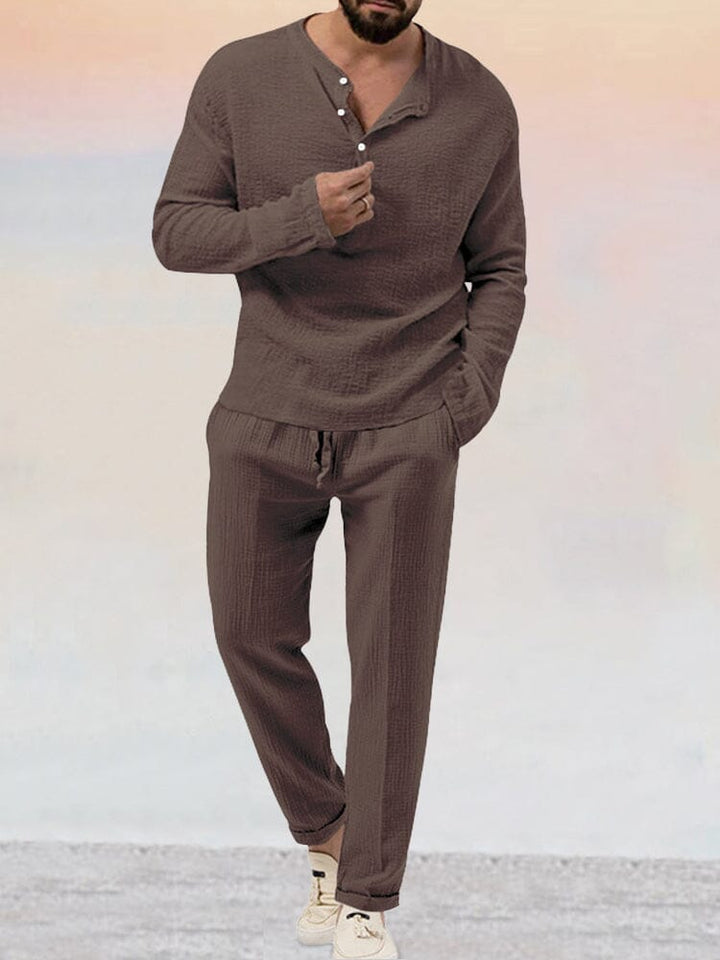 Harmen Men’s Two-Piece Light Lounge Set · Oliver Bradley