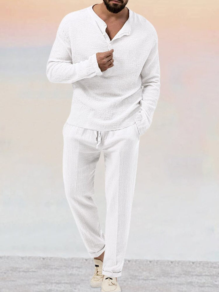 Harmen Men’s Two-Piece Light Lounge Set · Oliver Bradley