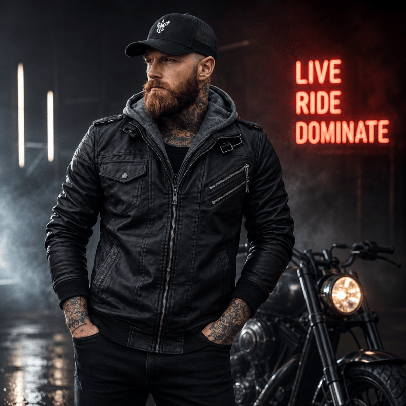 H.D Anarchy Leather Jacket · Oliver Bradley