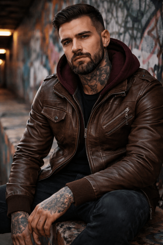 H.D Anarchy Leather Jacket · Oliver Bradley