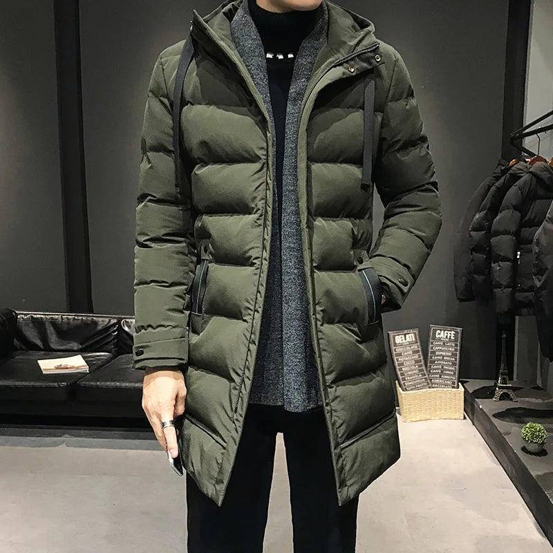 Hunter | Men’s Mid-Length Slim-Fit Winter Parka · Oliver Bradley