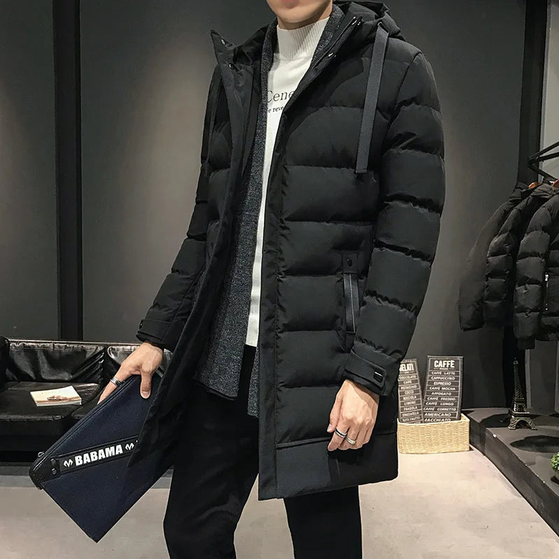 Hunter | Men’s Mid-Length Slim-Fit Winter Parka · Oliver Bradley
