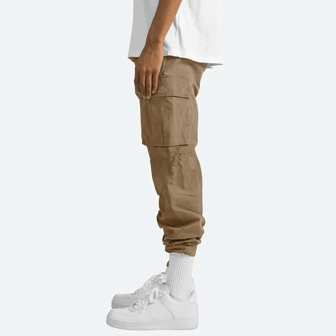 James Pantalon Cargo Homme – Pantalon Outdoor Robuste avec Poches & Taille Élastique