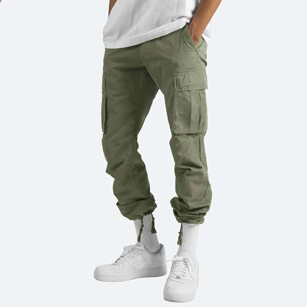 James Pantalon Cargo Homme – Pantalon Outdoor Robuste avec Poches & Taille Élastique