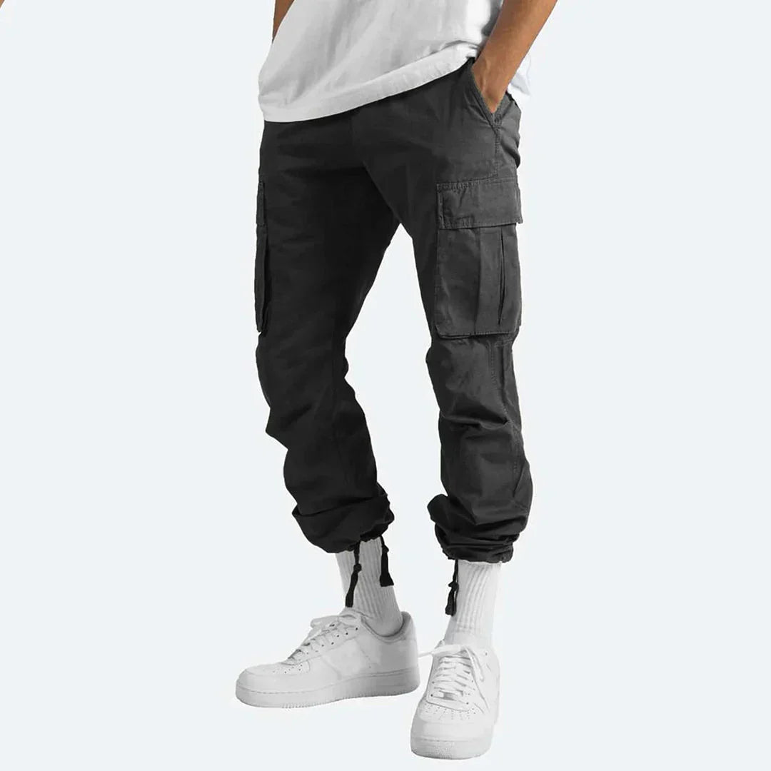 James Pantalon Cargo Homme – Pantalon Outdoor Robuste avec Poches & Taille Élastique