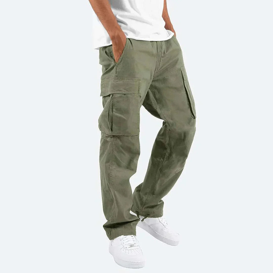 James Pantalon Cargo Homme – Pantalon Outdoor Robuste avec Poches & Taille Élastique