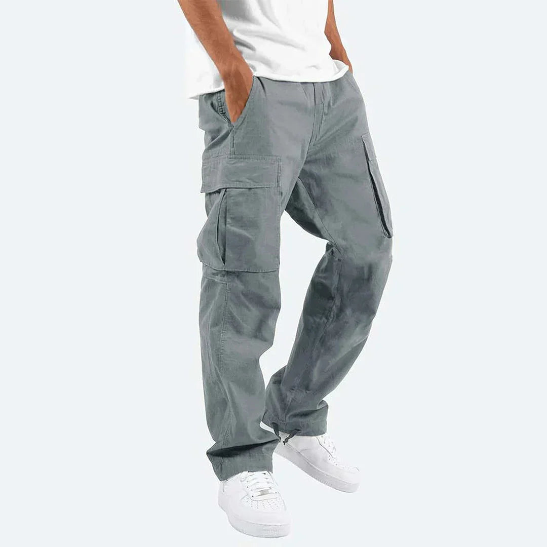 James Pantalon Cargo Homme – Pantalon Outdoor Robuste avec Poches & Taille Élastique