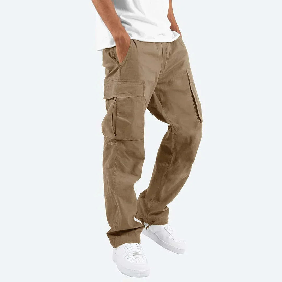 James Pantalon Cargo Homme – Pantalon Outdoor Robuste avec Poches & Taille Élastique
