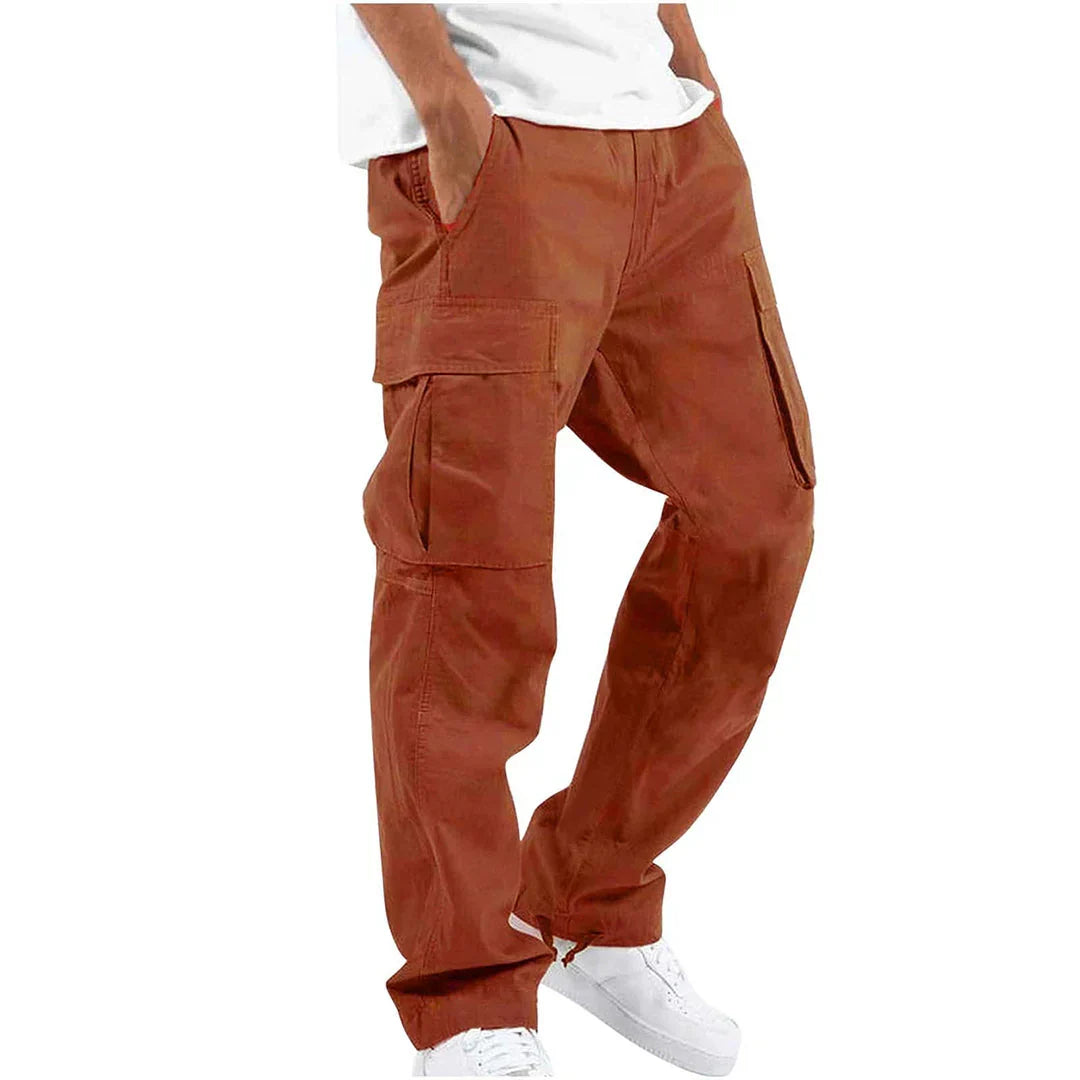 James Pantalon Cargo Homme – Pantalon Outdoor Robuste avec Poches & Taille Élastique