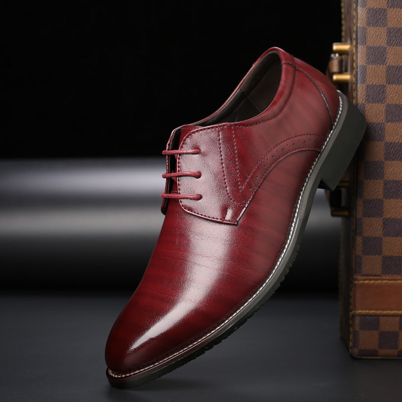 Jelle | Heren chique veterschoenen met brogue-details · Oliver Bradley
