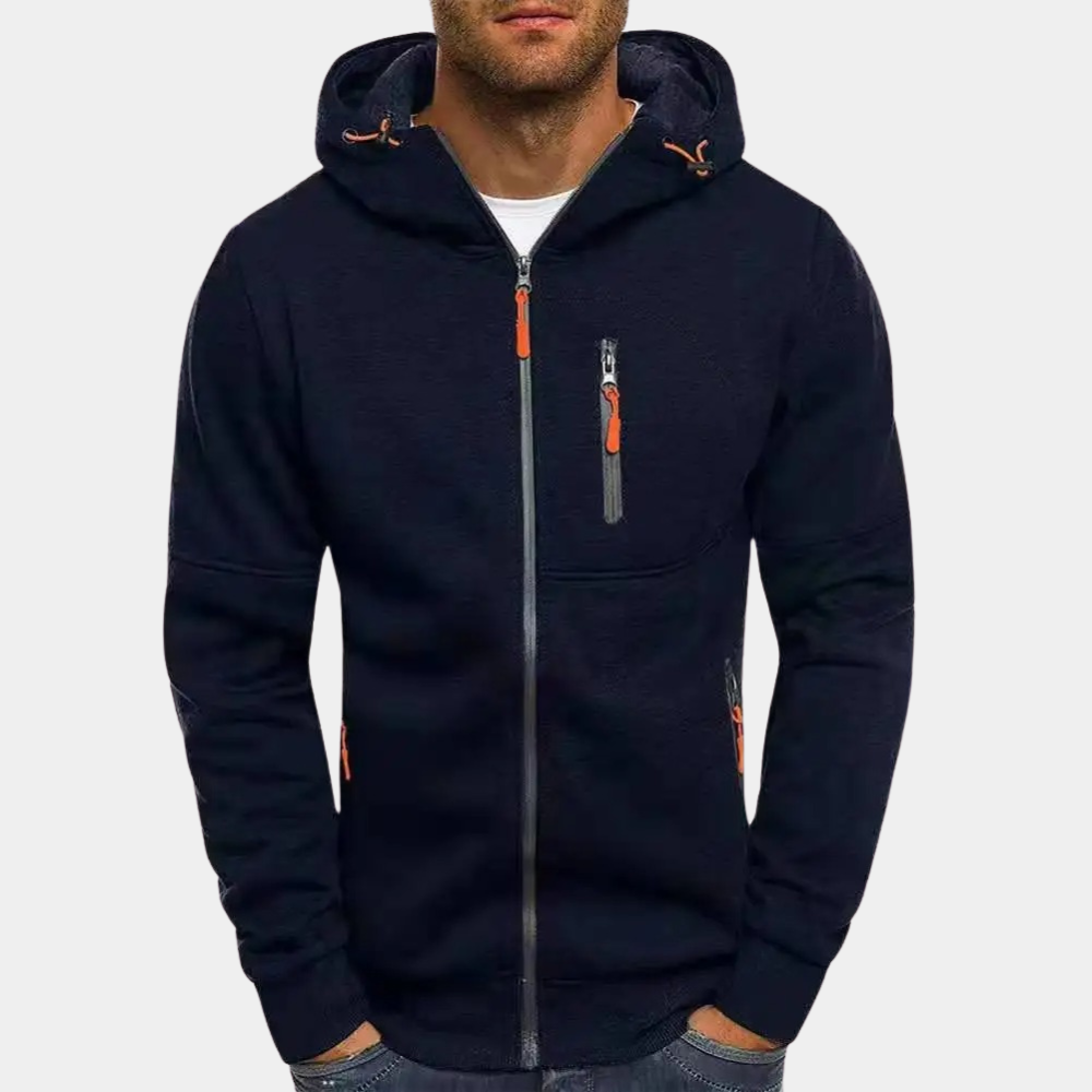 Karl Zip-Front Hoodie · Oliver Bradley