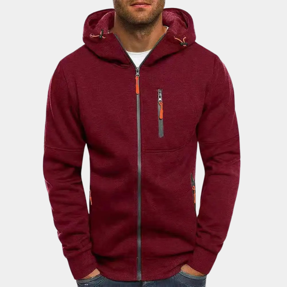 Karl Zip-Front Hoodie · Oliver Bradley