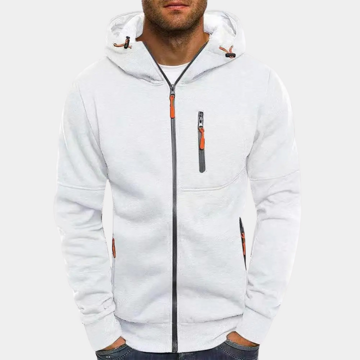 Karl Zip-Front Hoodie · Oliver Bradley