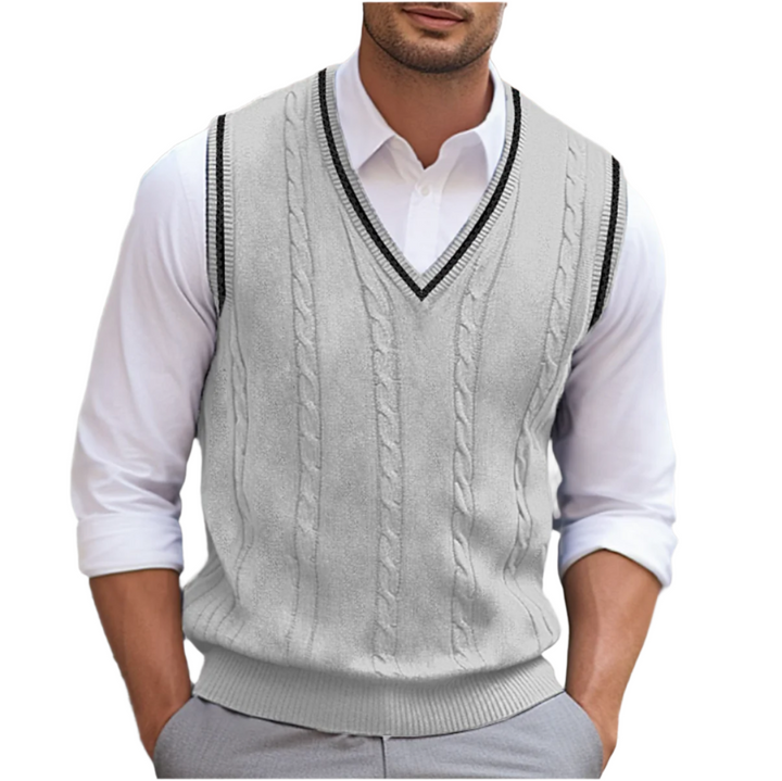 Kyson Pull Homme – Pull Sans Manches à Col V Élégant & Confortable Style Moderne