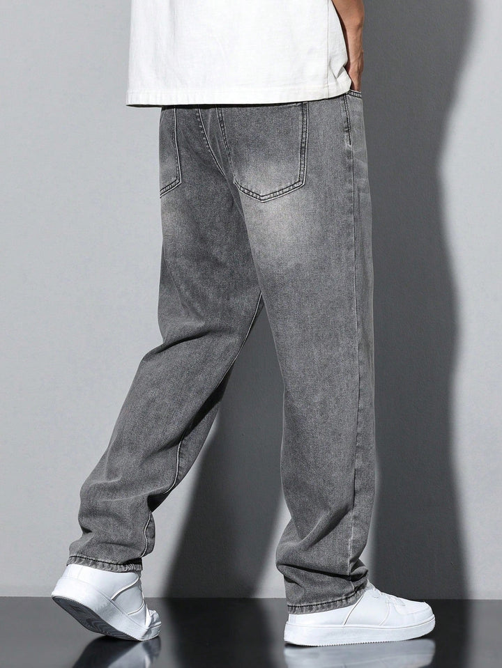 Lars | Casual gewassen herenjeans met rechte pijpen · Oliver Bradley