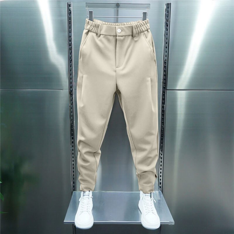 Leo Pantalon Homme Stretch – Pantalon slim moderne avec taille élastique & style smart casual