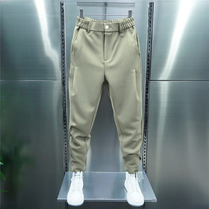 Leo Pantalon Homme Stretch – Pantalon slim moderne avec taille élastique & style smart casual