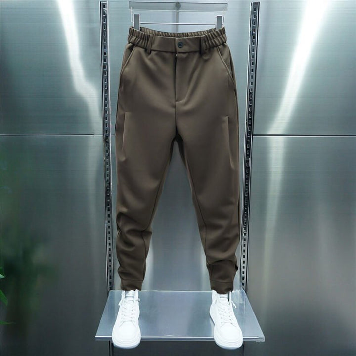 Leo Pantalon Homme Stretch – Pantalon slim moderne avec taille élastique & style smart casual