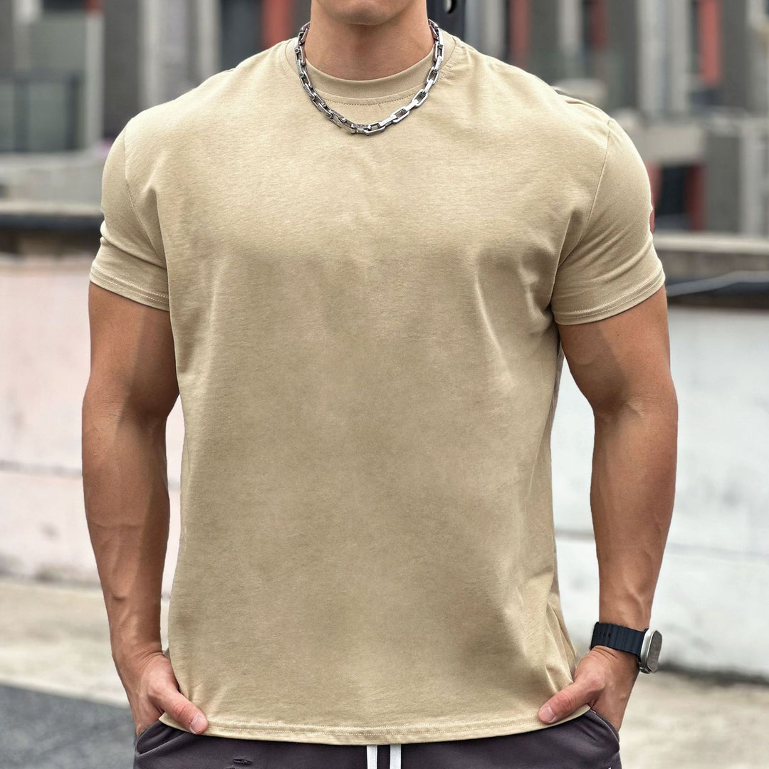 Liam T-Shirt de Sport Les hommes– T-Shirt Ample en Coton à Manches Courtes avec Design Respirant