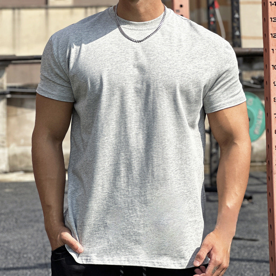 Liam T-Shirt de Sport Les hommes– T-Shirt Ample en Coton à Manches Courtes avec Design Respirant