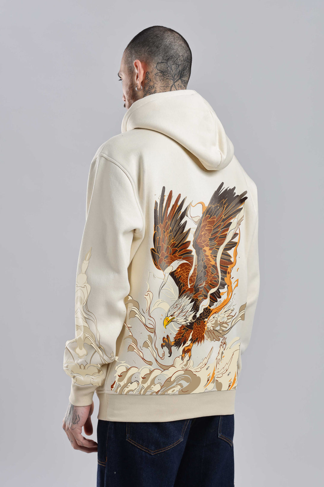 Liberation Beige Oversized Hoodie · Oliver Bradley